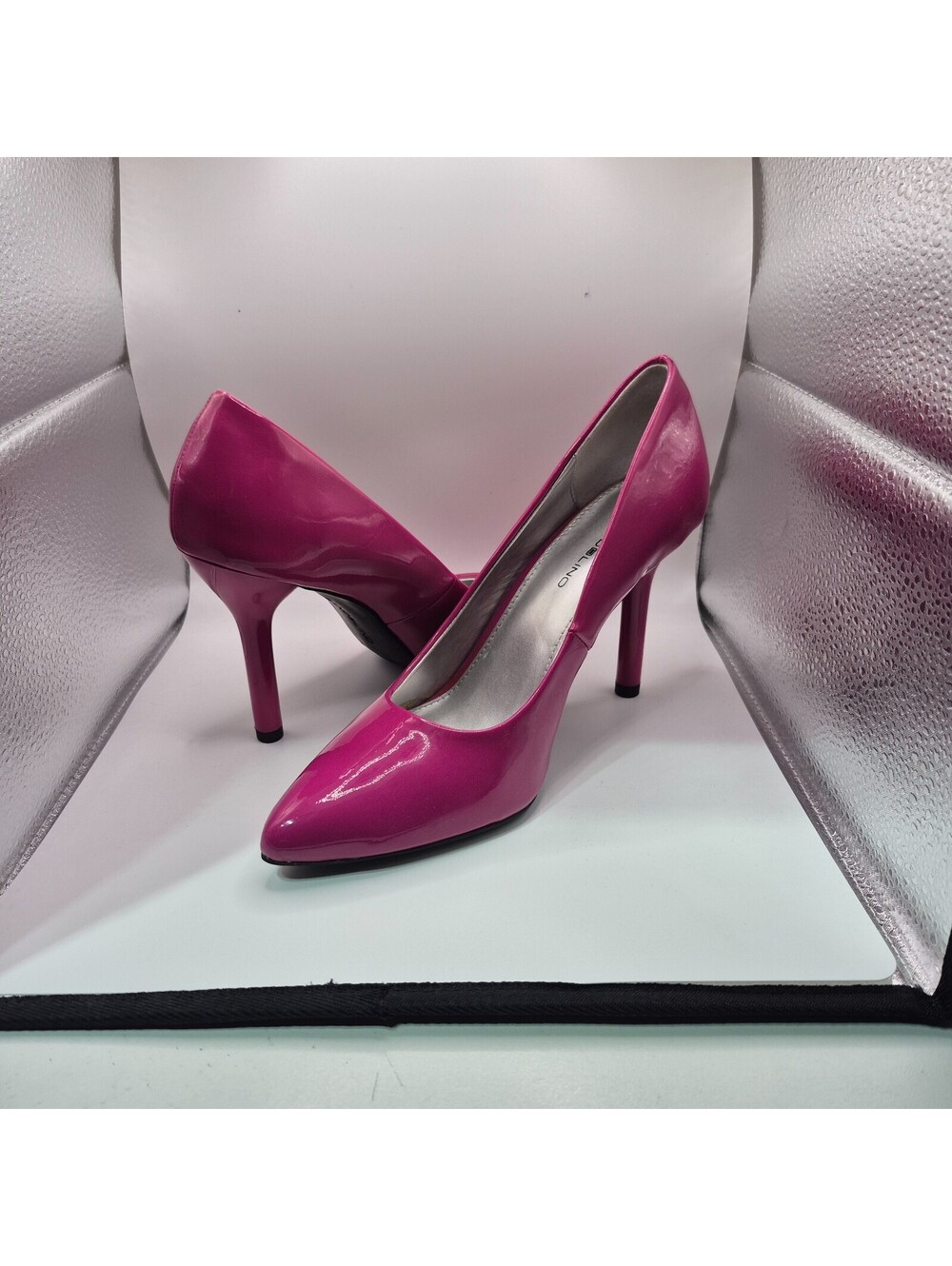 New Gorgeous Bandolino Dark Pink Patent Leather Stilleto 3.75" Heels/Pumps 7.5M